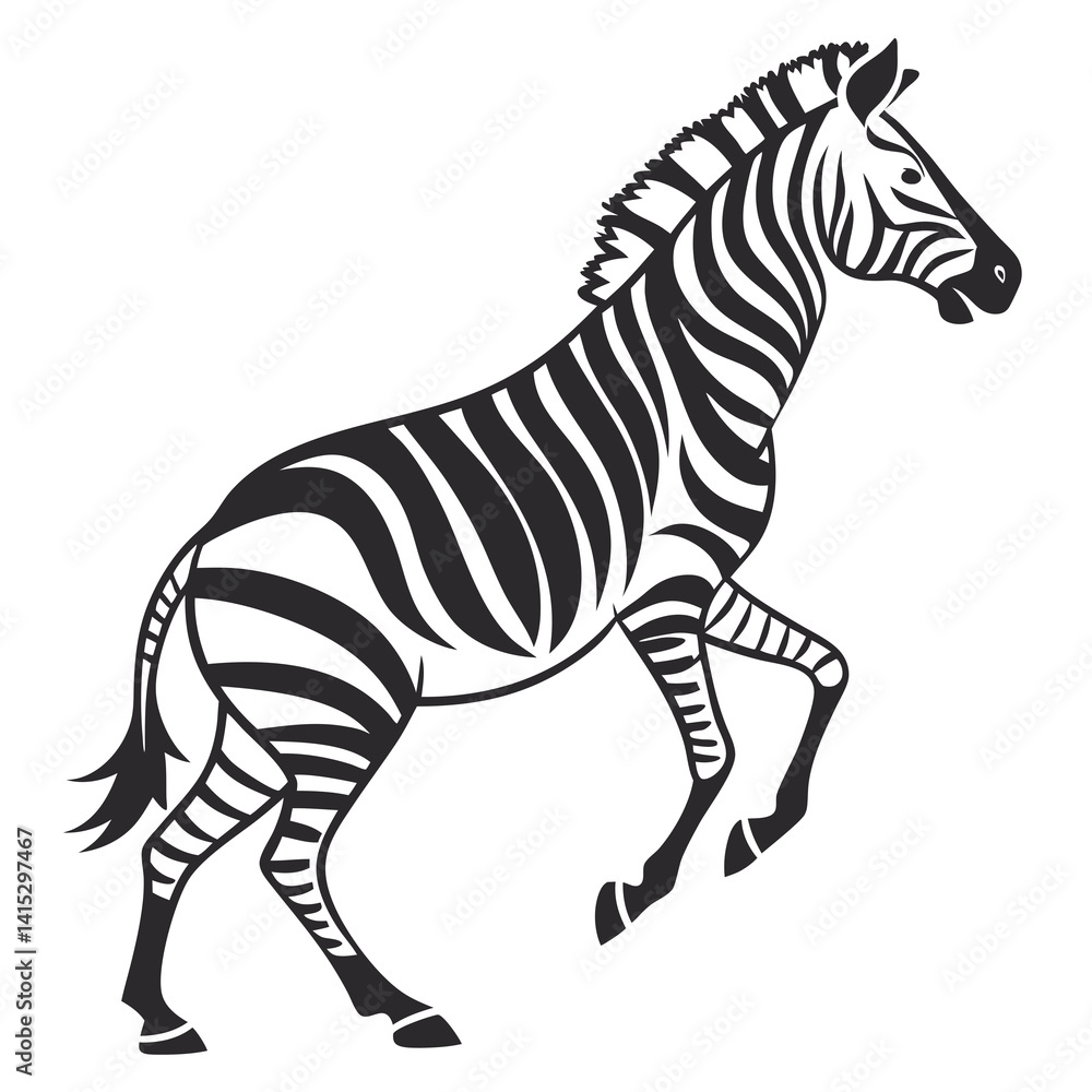 Obraz premium zebra vector illustration