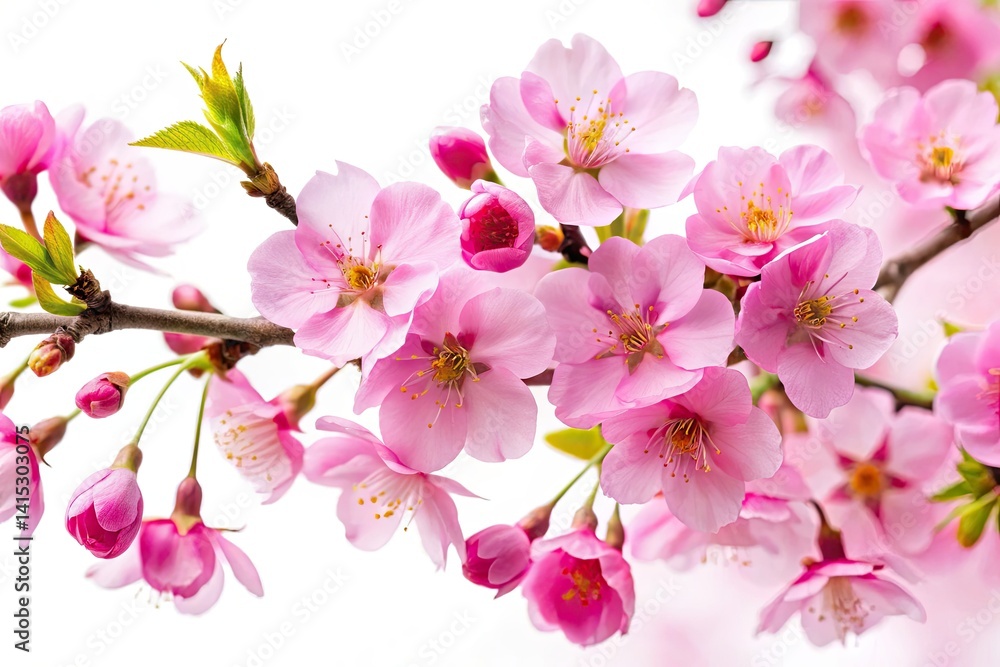 Pink Sakura Branch, White Background, Spring Blossom, Floral Photography, Japanese Cherry Blossoms, Beautiful Flowers, Nature Wallpaper, High Resolution Image Pink Sakura Branch, White Background, Spring Blossom, Floral Photography, Japanese Cherry Blossoms, Beautiful Flowers, Nature Wallpaper, High Resolution Image
