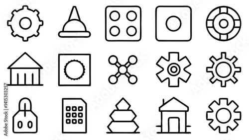 A set of vector icons for the web includes a home button, email sign, and other business and internet illustrations for website design