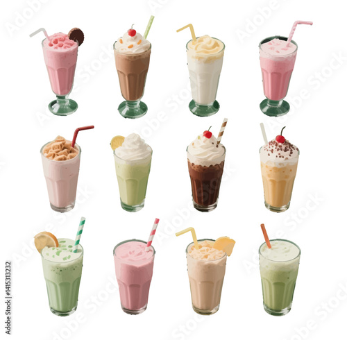 set of drinks