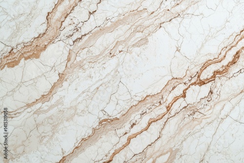 White and Beige Marble Texture Veined Abstract Background