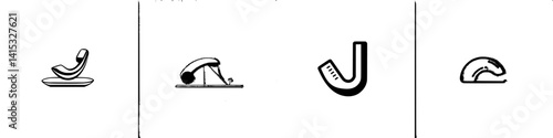 Illustration of relaxing furniture and ergonomic accessories for optimal comfort and productivity in any workspace