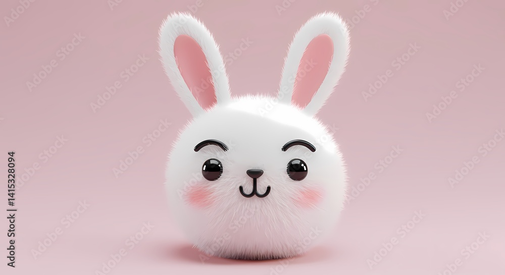 Obraz premium rabbit fun 3d pet