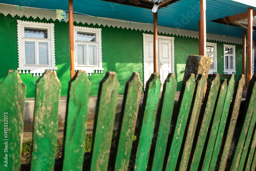 Beautiful rural landscape from the Republic of Moldova. Village life in spring.