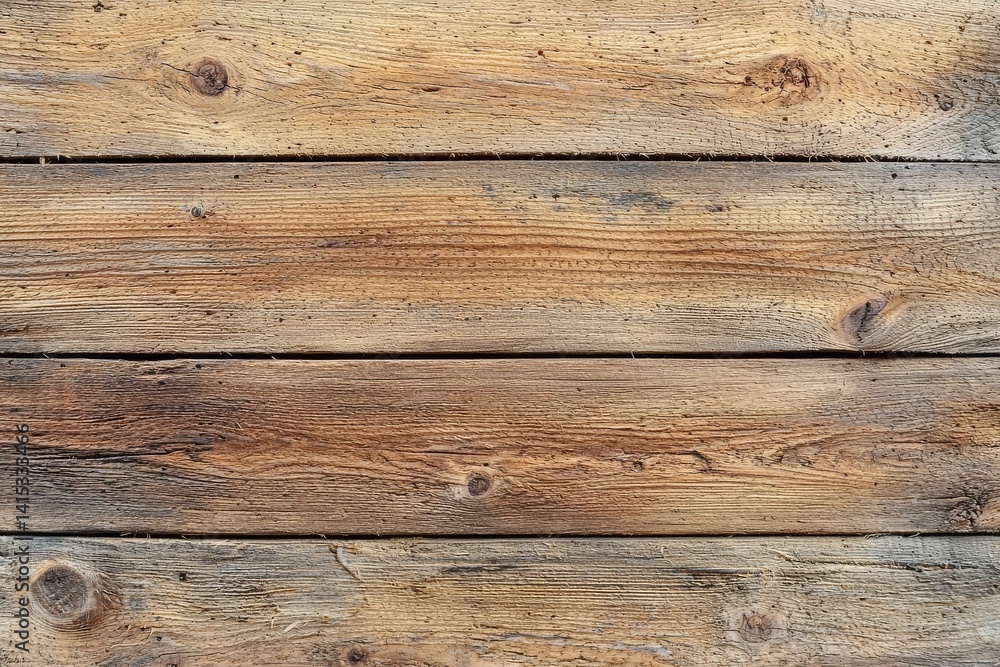 Obraz premium Rustic Wooden Planks Horizontal Composition, Weathered Texture