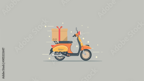 Professional Delivery Design on Gray Background Vector Illustration
