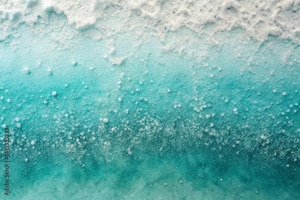 Obraz premium Teal mist to arctic white with smooth mineral grain