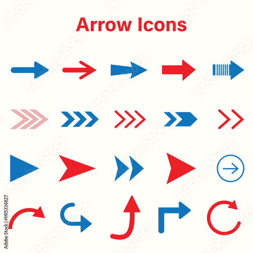 Free Download Vector flat arrows set. Clipart for web design, mobile apps, interface and so on - GFXLoad