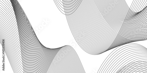  Digital frequency track equalizer.Abstract wave element for design.Stylized line art background. Vector 
