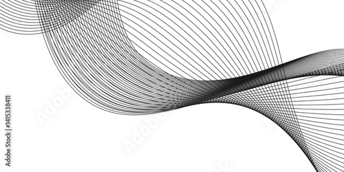  Digital frequency track equalizer.Abstract wave element for design.Stylized line art background. Vector 
