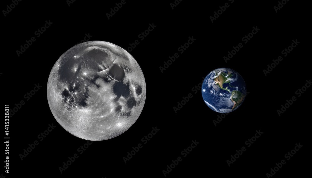Earth and Moon in Space Earth and Moon in Space
