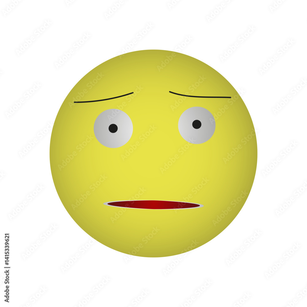 Fototapeta premium Cool emoticons on a white background