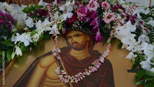 Ikonen in einer griechisch orthodoxen Kirche