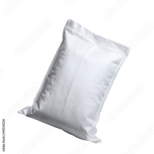 Obraz na płótnie Woven polypropylene feed sack isolated on transparent background with clipping path included w salonie