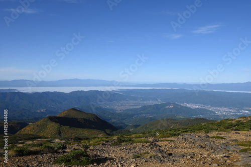 Obraz na płótnie Zao mountain ridge, Miyagi, Yamagata, Japan w salonie