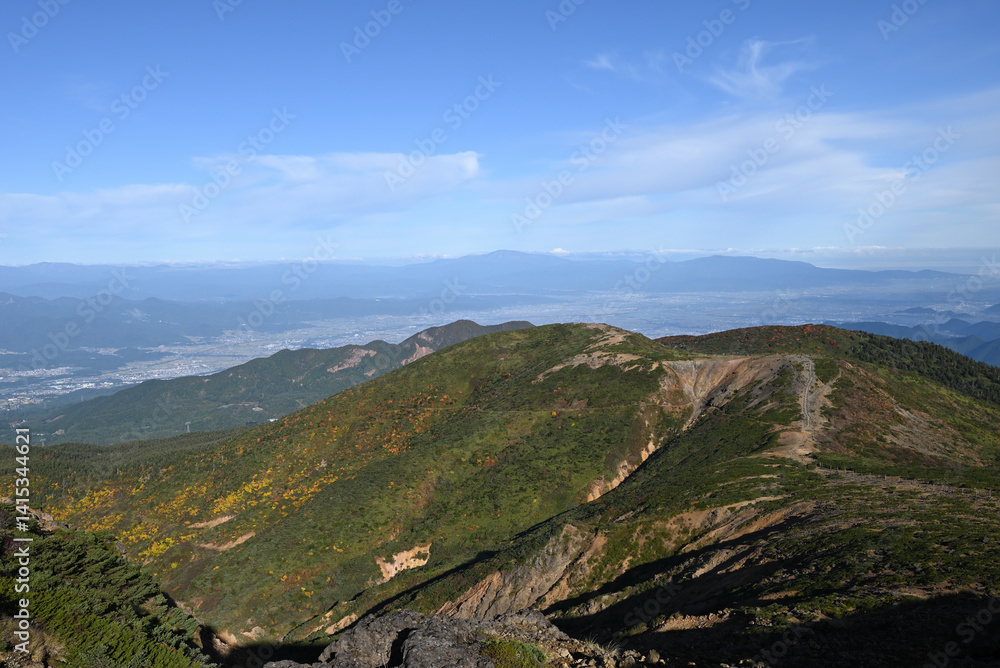 Zao mountain ridge, Miyagi, Yamagata, Japan
