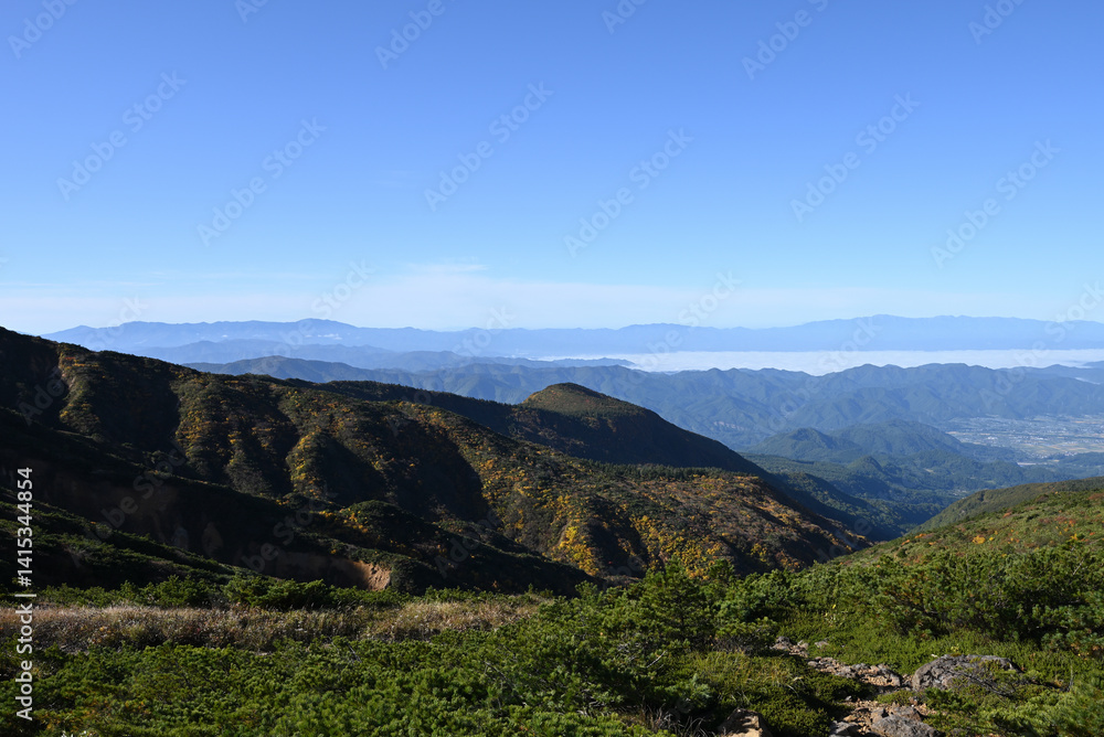 Zao mountain ridge, Miyagi, Yamagata, Japan