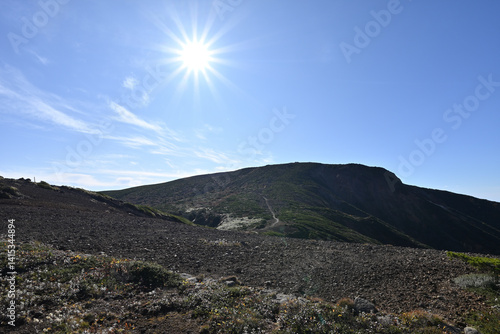 Obraz na płótnie Zao mountain ridge, Miyagi, Yamagata, Japan w salonie