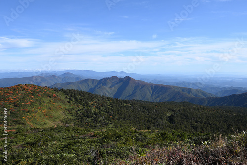 Obraz na płótnie Zao mountain ridge, Miyagi, Yamagata, Japan w salonie