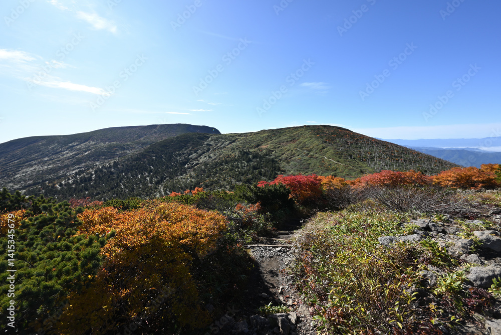 Zao mountain ridge, Miyagi, Yamagata, Japan
