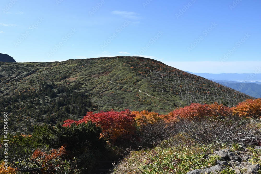 Zao mountain ridge, Miyagi, Yamagata, Japan