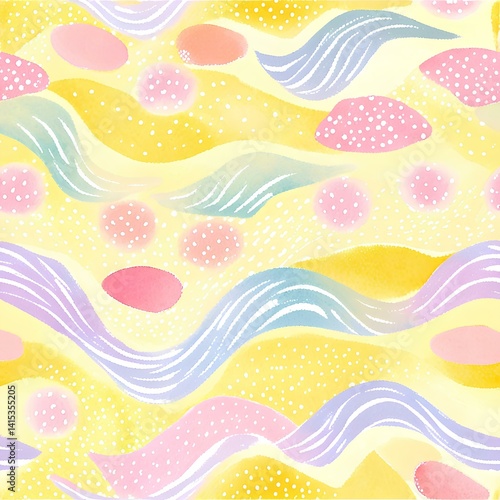 cute yellow pattern background