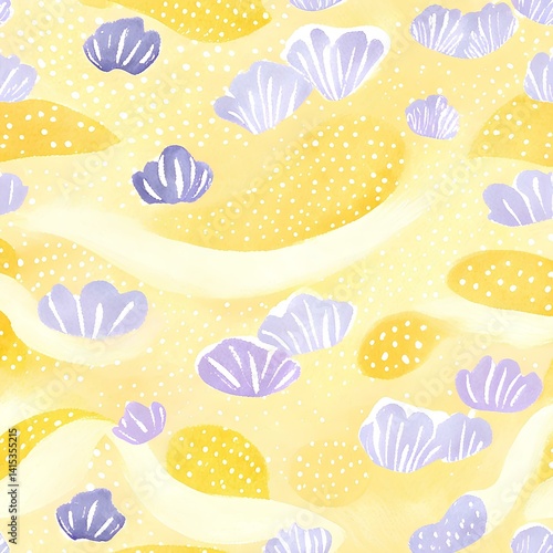 cute yellow pattern background