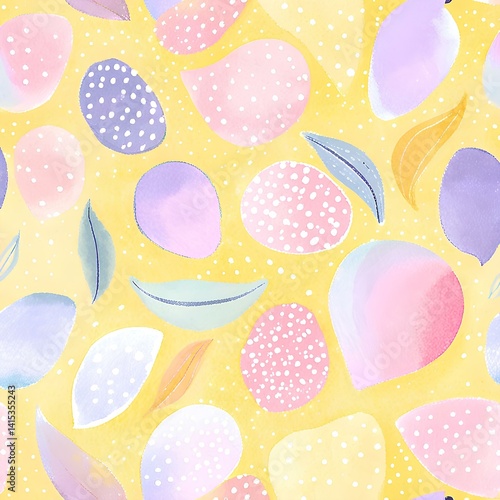 cute yellow pattern background