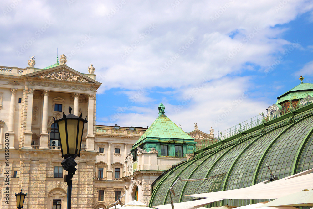 Hofburg, historical imperial palace and landmark in central Vienna, Austria.