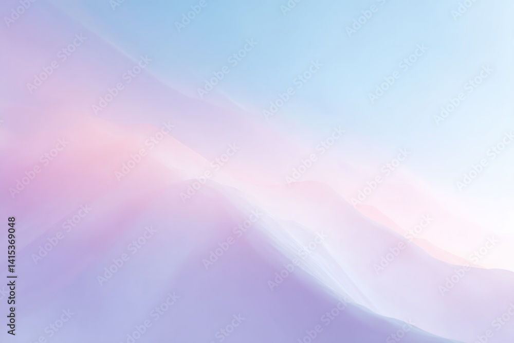 Obraz premium minimalistic abstract wallpaper in soft pastel colors with ample copy space for text featuring smooth gradients and