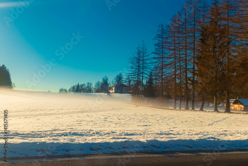 Wallpaper Mural Alpine winter view near the famous Wieskirche church at Steingaden, Weilheim-Schongau, Bavaria, Germany Torontodigital.ca