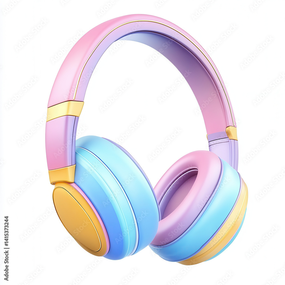Colorful Over-Ear Headphones with Soft Padding and Modern Design Colorful Over-Ear Headphones with Soft Padding and Modern Design