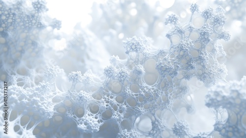 Microscopic surreal ecosystem in the quantum realm with fractal biology patterns