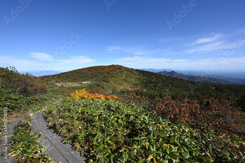 Obraz na płótnie Zao mountain ridge, Miyagi, Tochigi, Japan w salonie