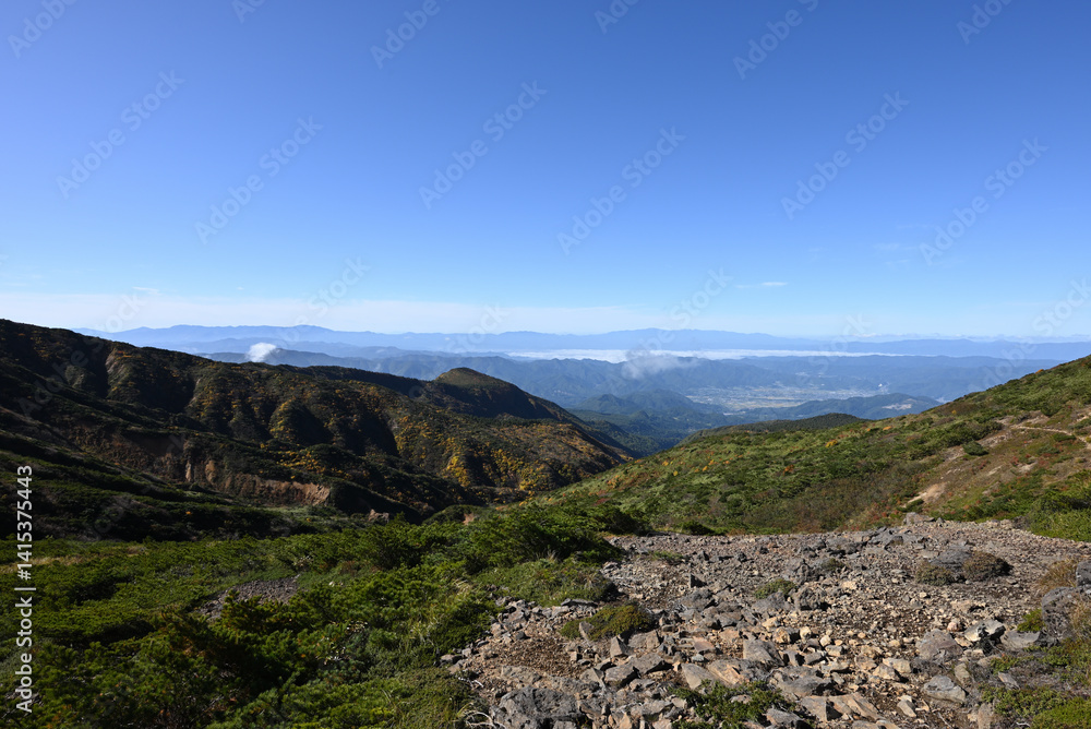 Zao mountain ridge, Miyagi, Tochigi, Japan