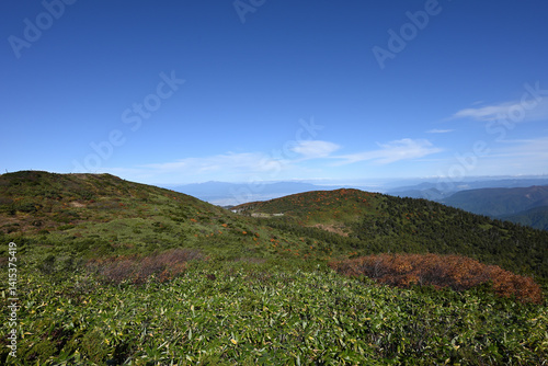 Zao mountain ridge, Miyagi, Tochigi, Japan
