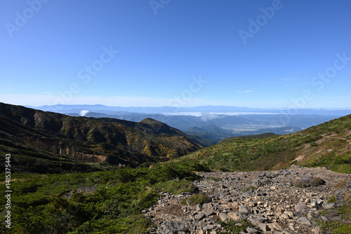 Obraz na płótnie Zao mountain ridge, Miyagi, Tochigi, Japan w salonie