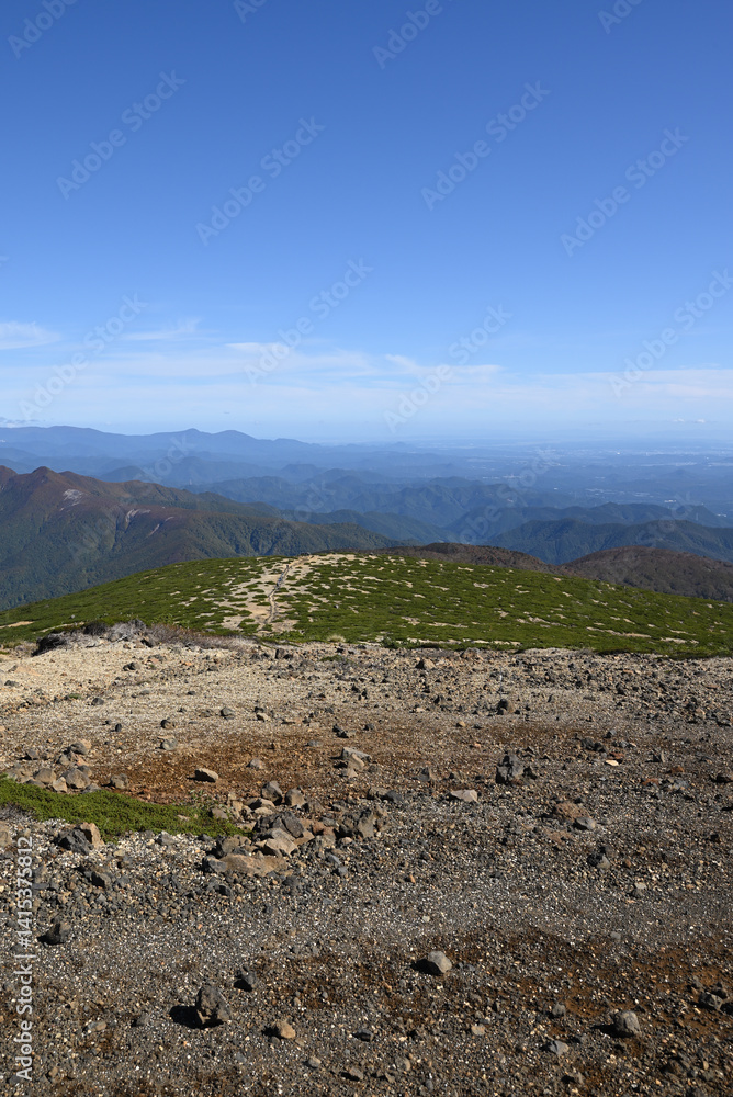 Zao mountain ridge, Miyagi, Tochigi, Japan