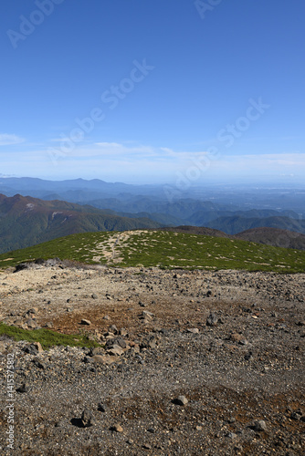 Zao mountain ridge, Miyagi, Tochigi, Japan