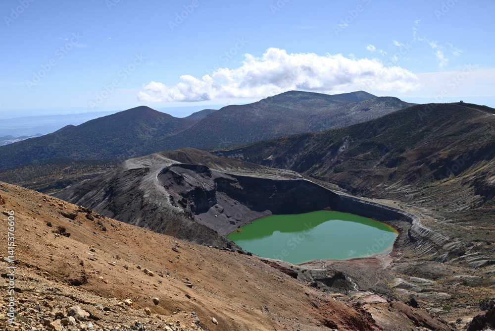 Zao mountain ridge, Miyagi, Tochigi, Japan