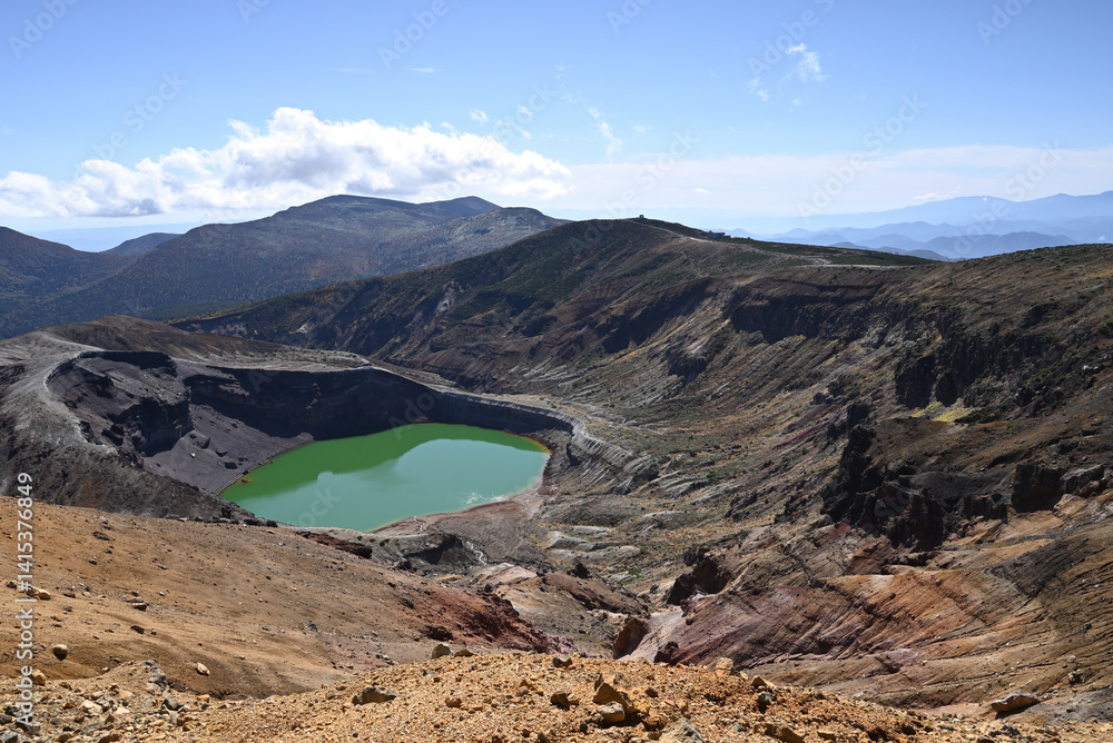 Zao mountain ridge, Miyagi, Tochigi, Japan