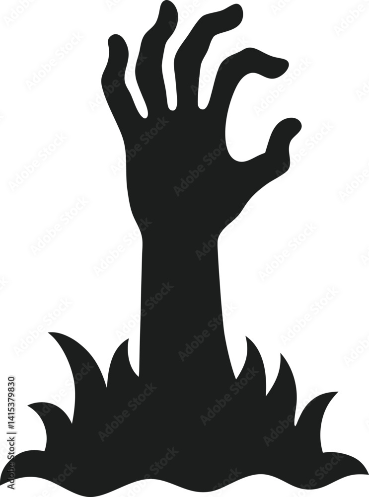 Creepy Zombie Hand Vector Illustration Creepy Zombie Hand Vector Illustration