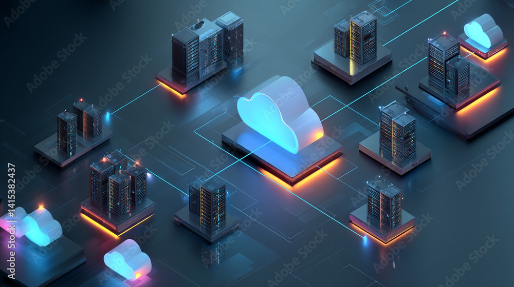 Revolutionizing Digital Networks: High-Performance Cloud Computing and Data Center Infrastructure in 3D AI-Driven Environments