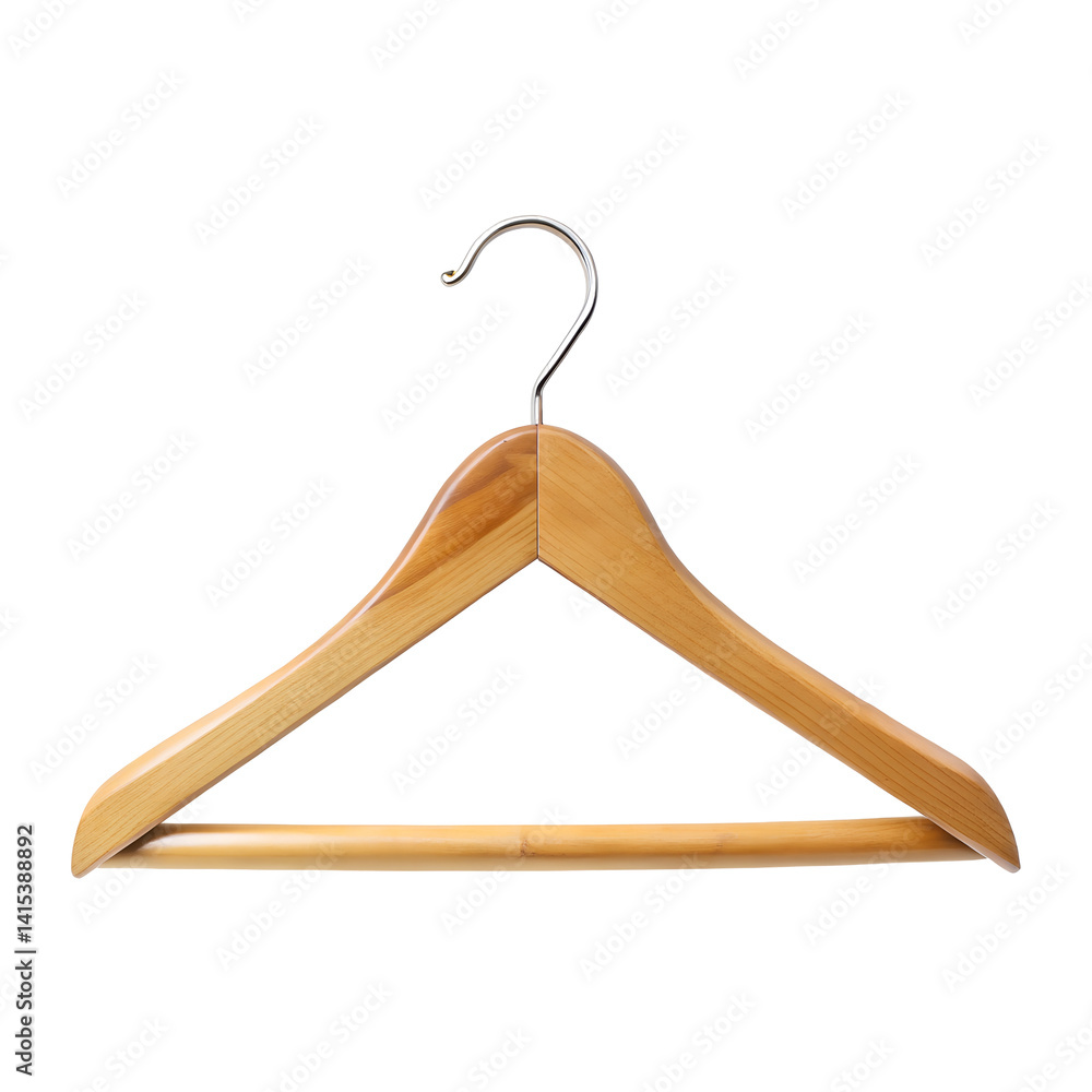 wooden hanger for clothes isolated on a transparent background wooden hanger for clothes isolated on a transparent background