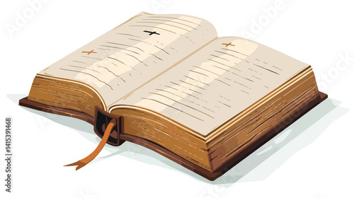 Holy Bible Design Over White Background Vector Illustration