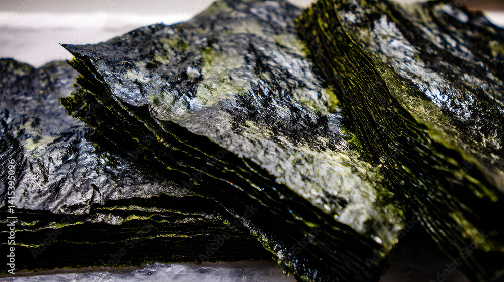 Dried Kombu Seaweed Sheets Ready for Culinary Use in Various Dishes and Flavor Enrichment