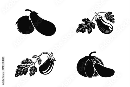 eggplant Silhouettes