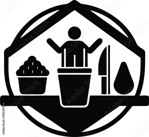 habits vector icon.