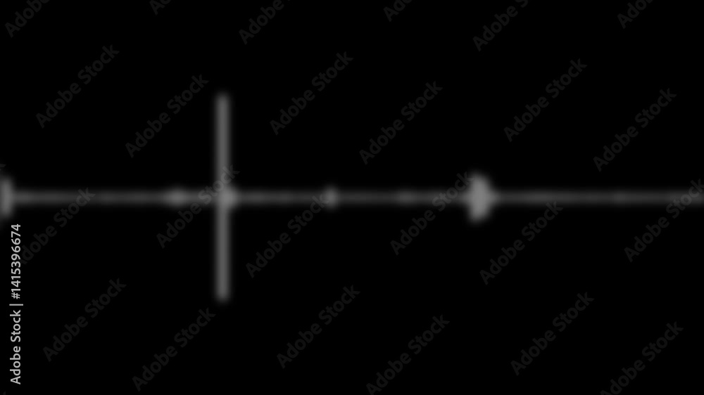 Abstract music sound wave equalizer or audio voice and soundtrack. waveform isolated on black background. Line digital Simple Sound Vibrations Animation. Abstract music sound wave equalizer or audio voice and soundtrack. waveform isolated on black background. Line digital Simple Sound Vibrations Animation.