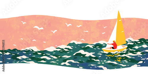 An illustrated sailor skill...